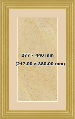 Classic Frames Gold 440x277 mm Picture Frame with (380x217 mm) Ivory mount