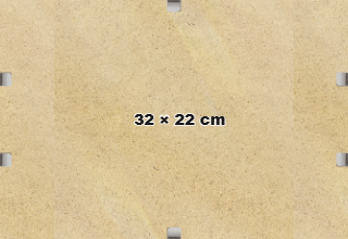 Frameless Clip Frames Transparent 32x22 cm Picture Frame 