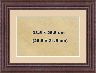 Classic Frames Rose Wood 33.5x25.5 cm Picture Frame with (29.5x21.5 cm) Ivory mount